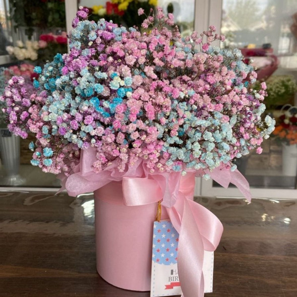 Гипсофила в розовой коробке  в Красногвардейском