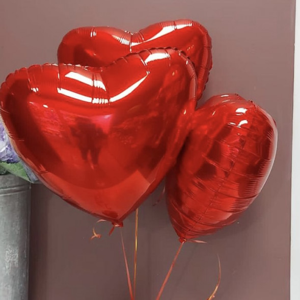 Фольгированый шар в форме сердца 1 шт. в Красногвардейском