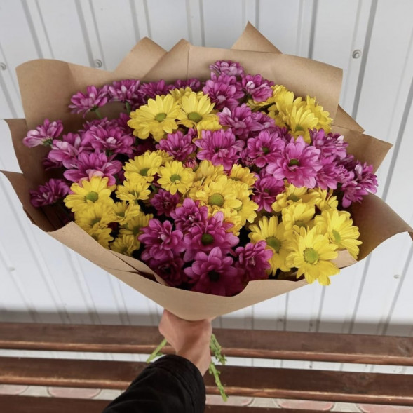 Букет 9 хризантем в Красногвардейском