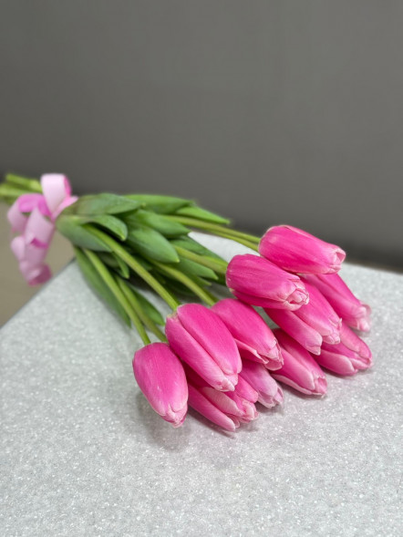 11 розовых тюльпанов в Красногвардейском
