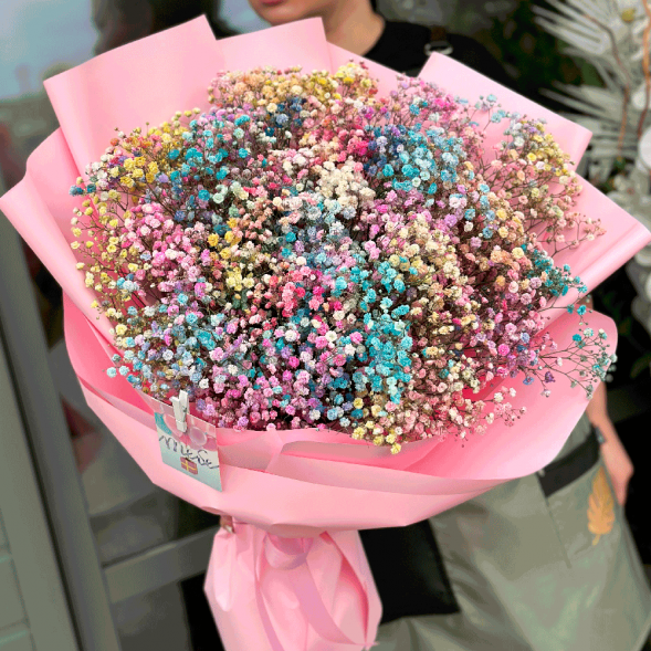 Букет Радужная гипсофила Макс в Красногвардейском