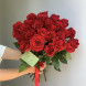 27 красных импортных роз, лента в Красногвардейском